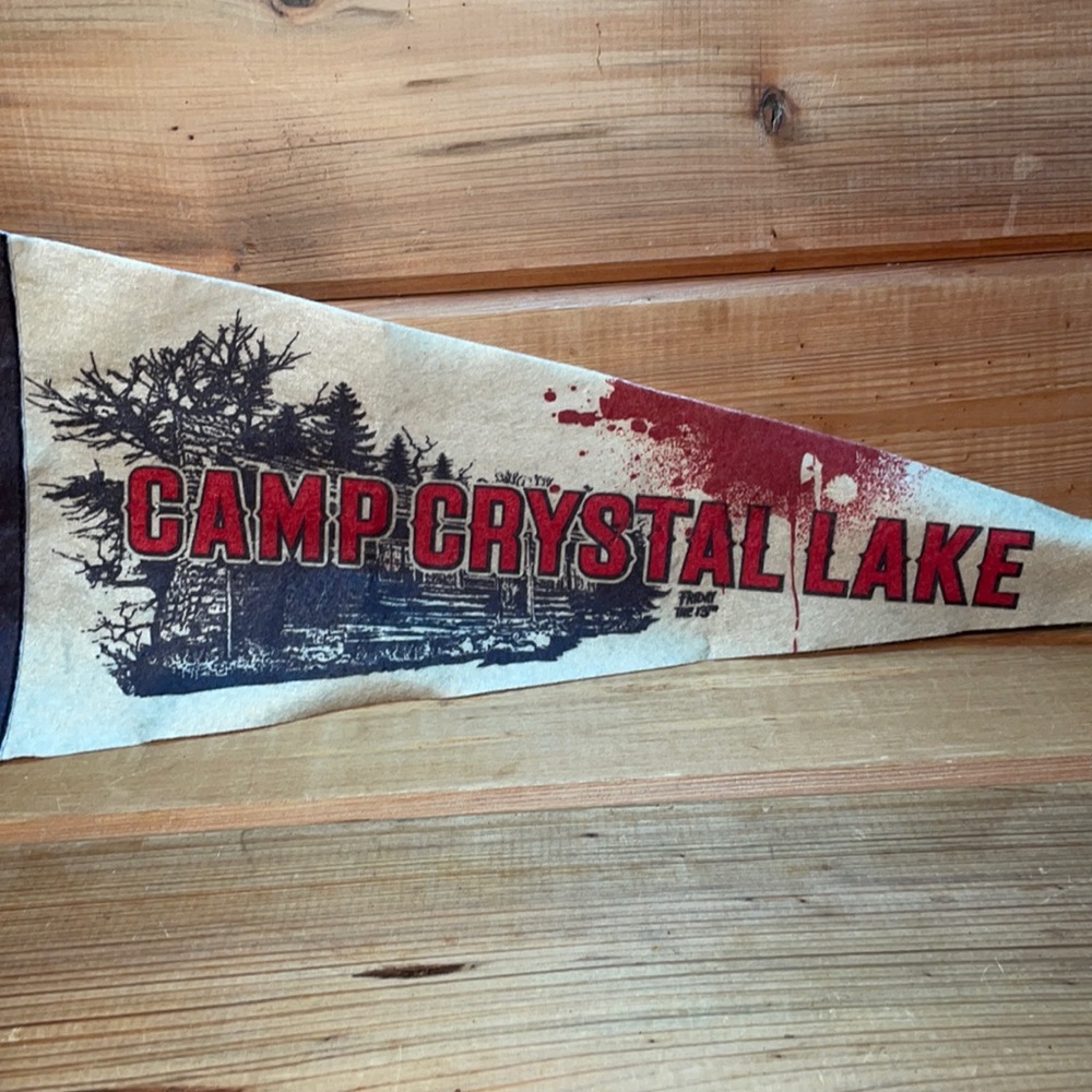 "Friday the 13th" Camp Crystal Lake (20" Pennant) Flag - Loot Crate